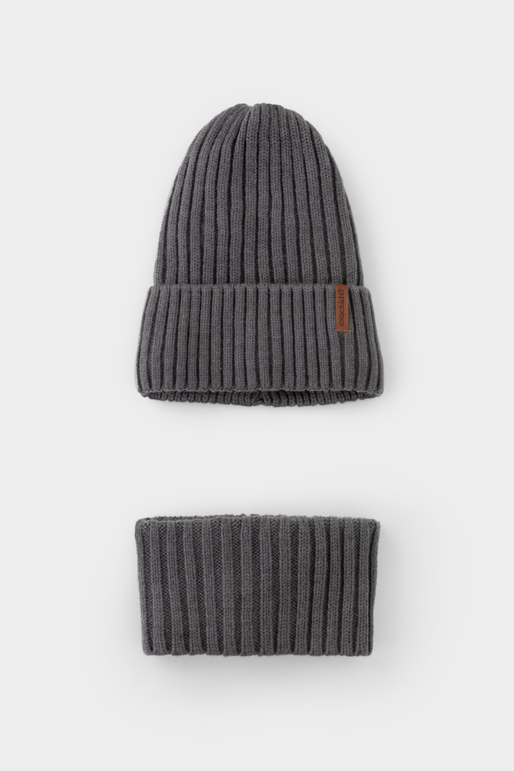 Комплекты вязаные, артикул: КВ 22015/ш, цвет: серый