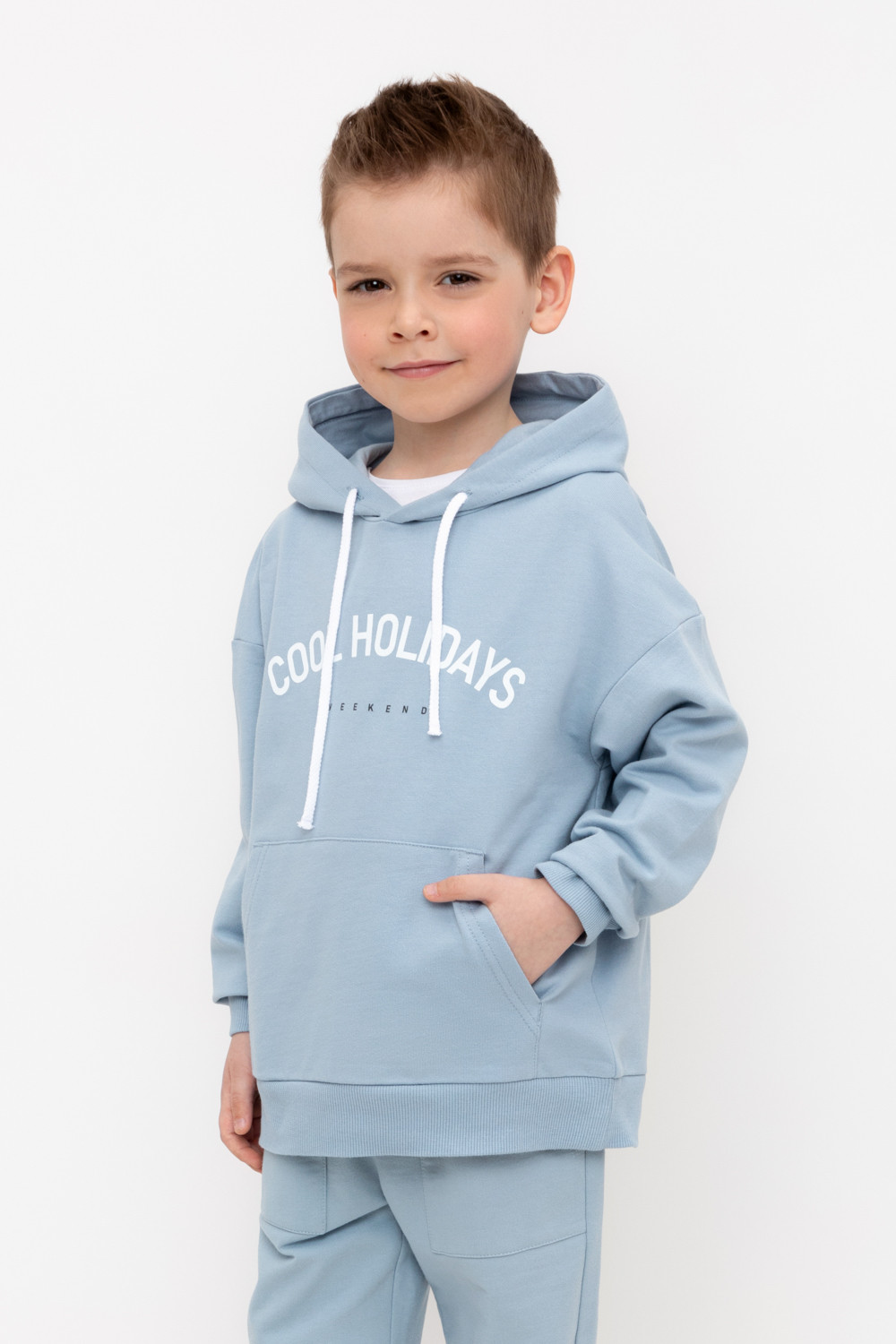 Толстовки для мальчика, артикул: КР 302453, цвет: синий