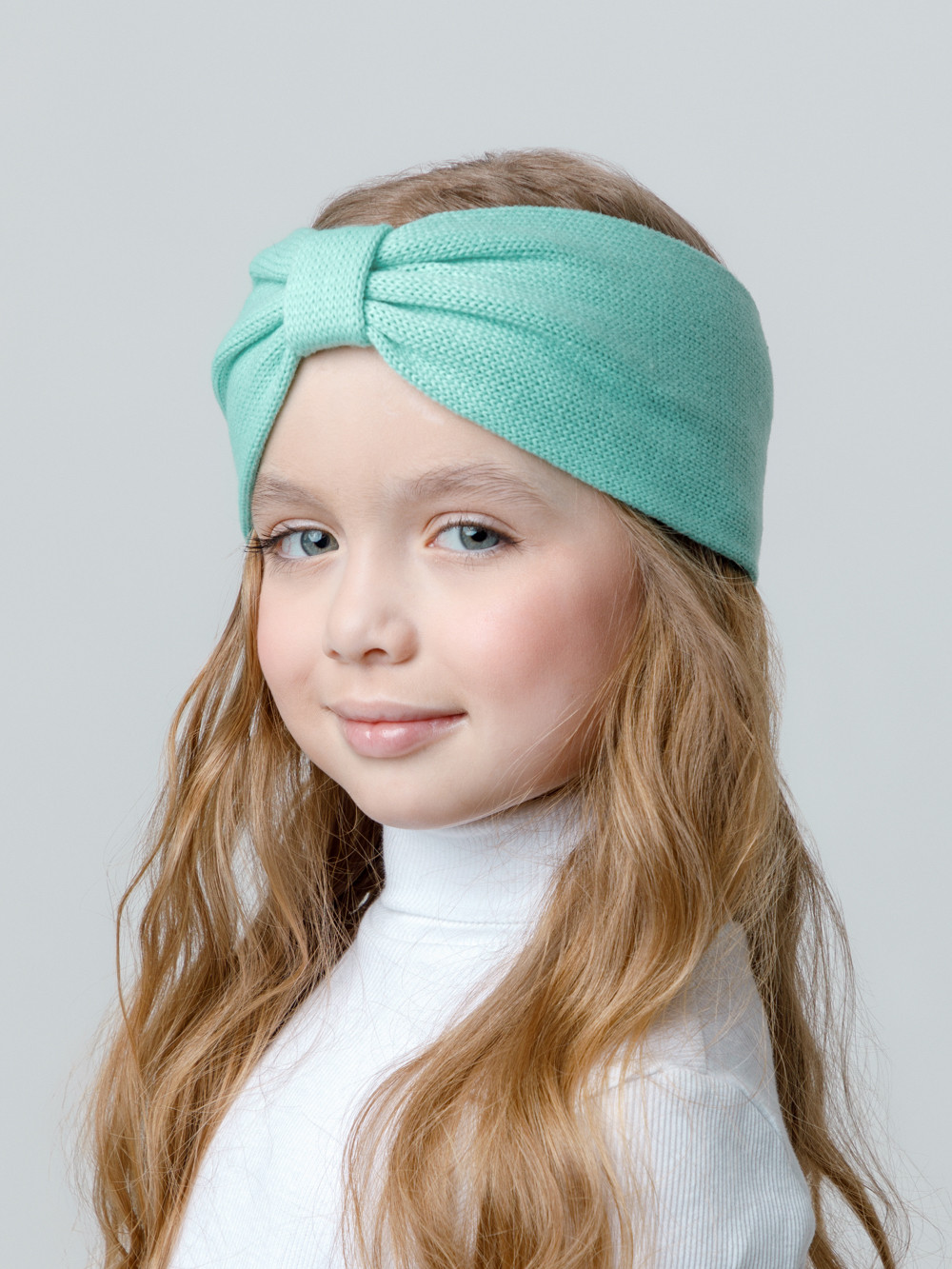 Шапка для девочки, артикул: КВ 20378/25, цвет: бирюзовый