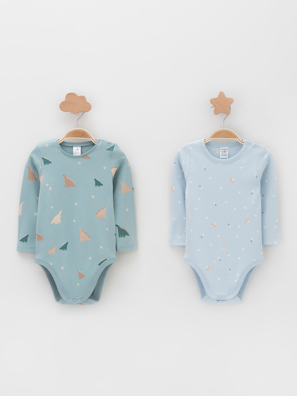 Боди для новорожденных, артикул: К 6087-2уп, цвет: голубой