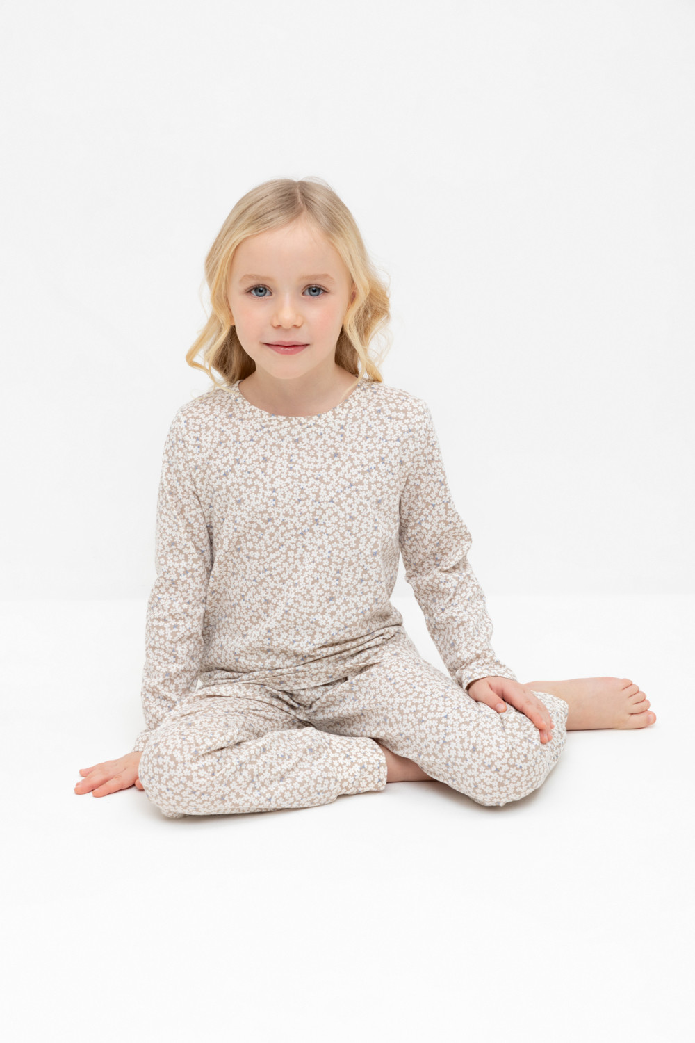Пижама для девочки, артикул: К 1561, цвет: сливки2