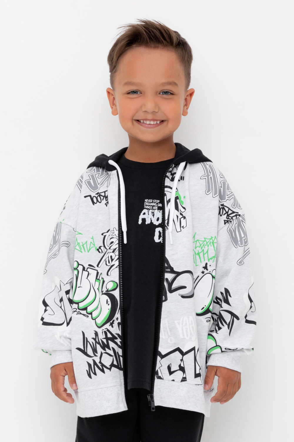 Жакет для мальчика, артикул: КР 302743, цвет: светло-серый5