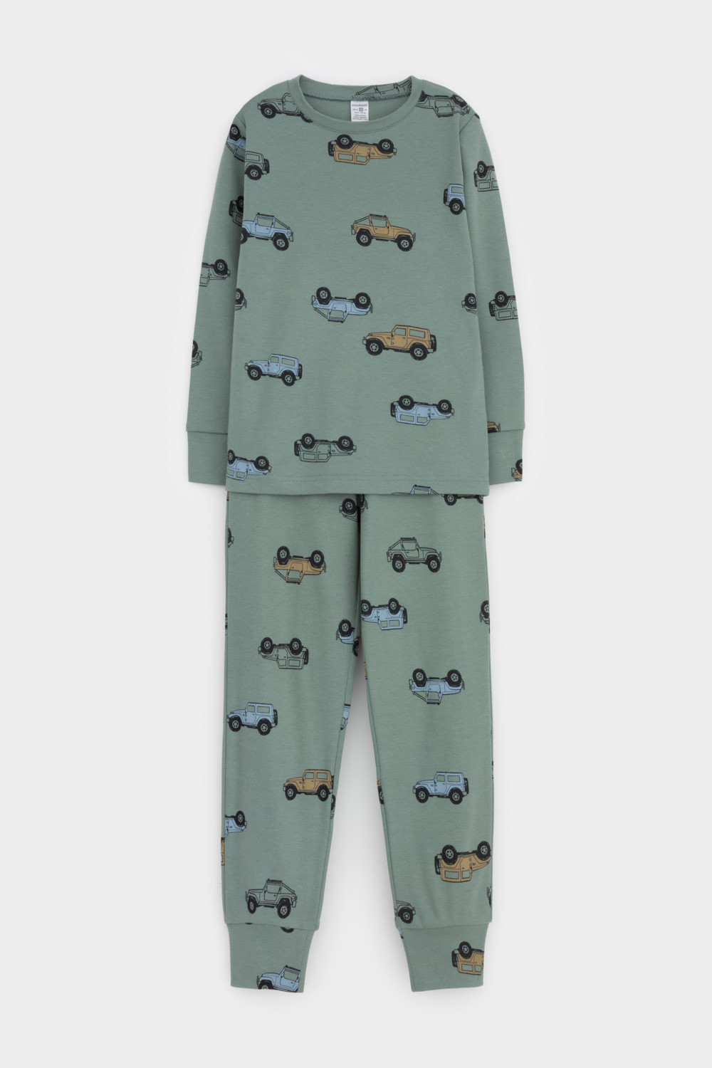 Пижама для мальчика, артикул: К 1552, цвет: зеленый