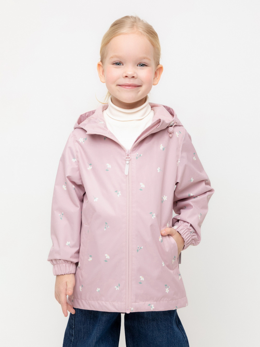 Куртка для девочки, артикул: ВК 32144/н/8 Ал, цвет: розовый