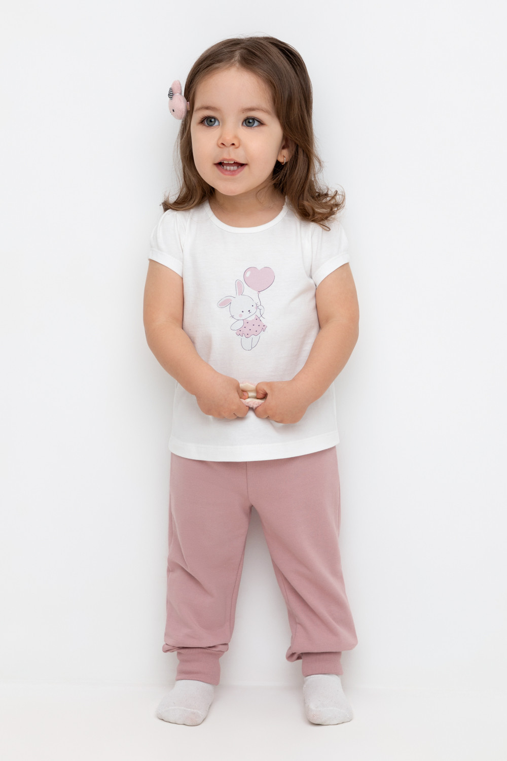 Брюки для девочки, артикул: КР 400754, цвет: розовый