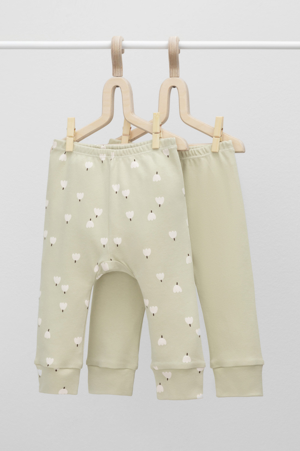 Брюки для новорожденных, артикул: К 4718-2уп, цвет: зеленый