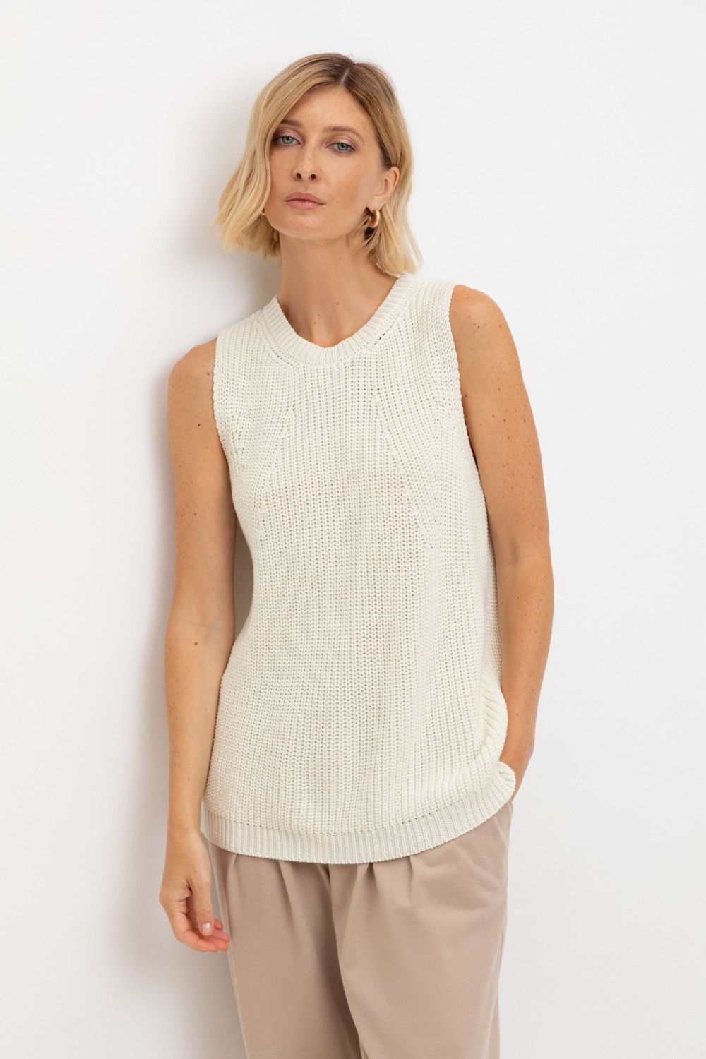 Майки женские для мам, артикул: ЕВ 30206, цвет: бежевый