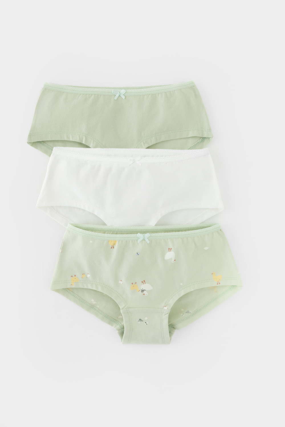 Трусы для девочки, артикул: К 1964-3уп, цвет: голубой