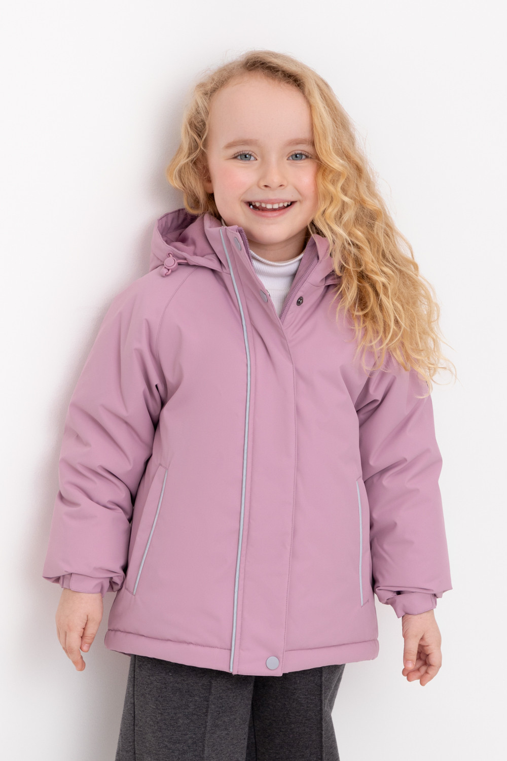 Куртка для девочки, артикул: ВК 38096/4 ГР ( 92-128), цвет: розовый