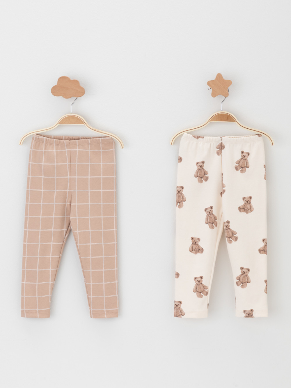 Брюки для новорожденных, артикул: К 400785-2уп, цвет: сахар