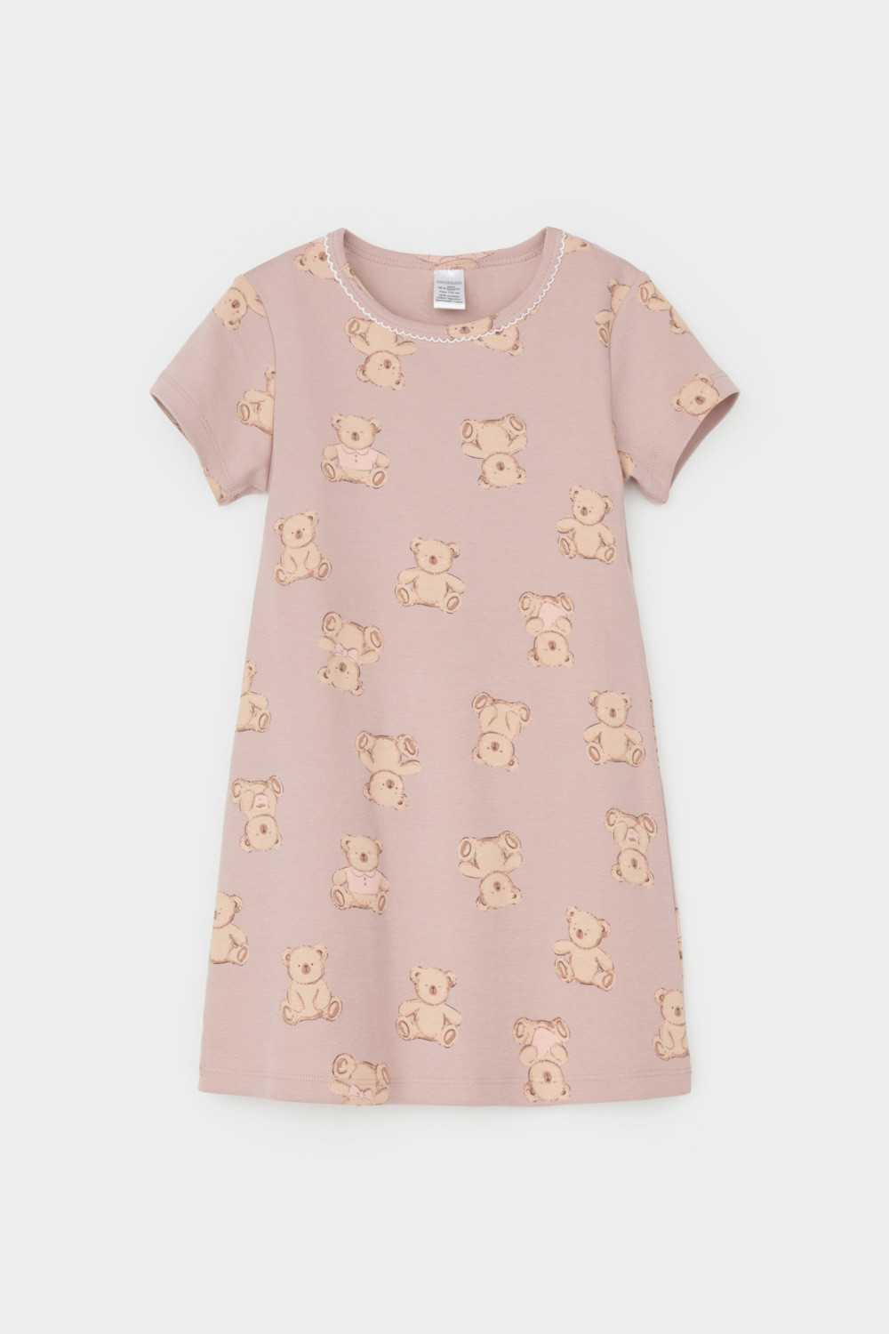 Ночная сорочка для девочки, артикул: К 1156, цвет: кофейный