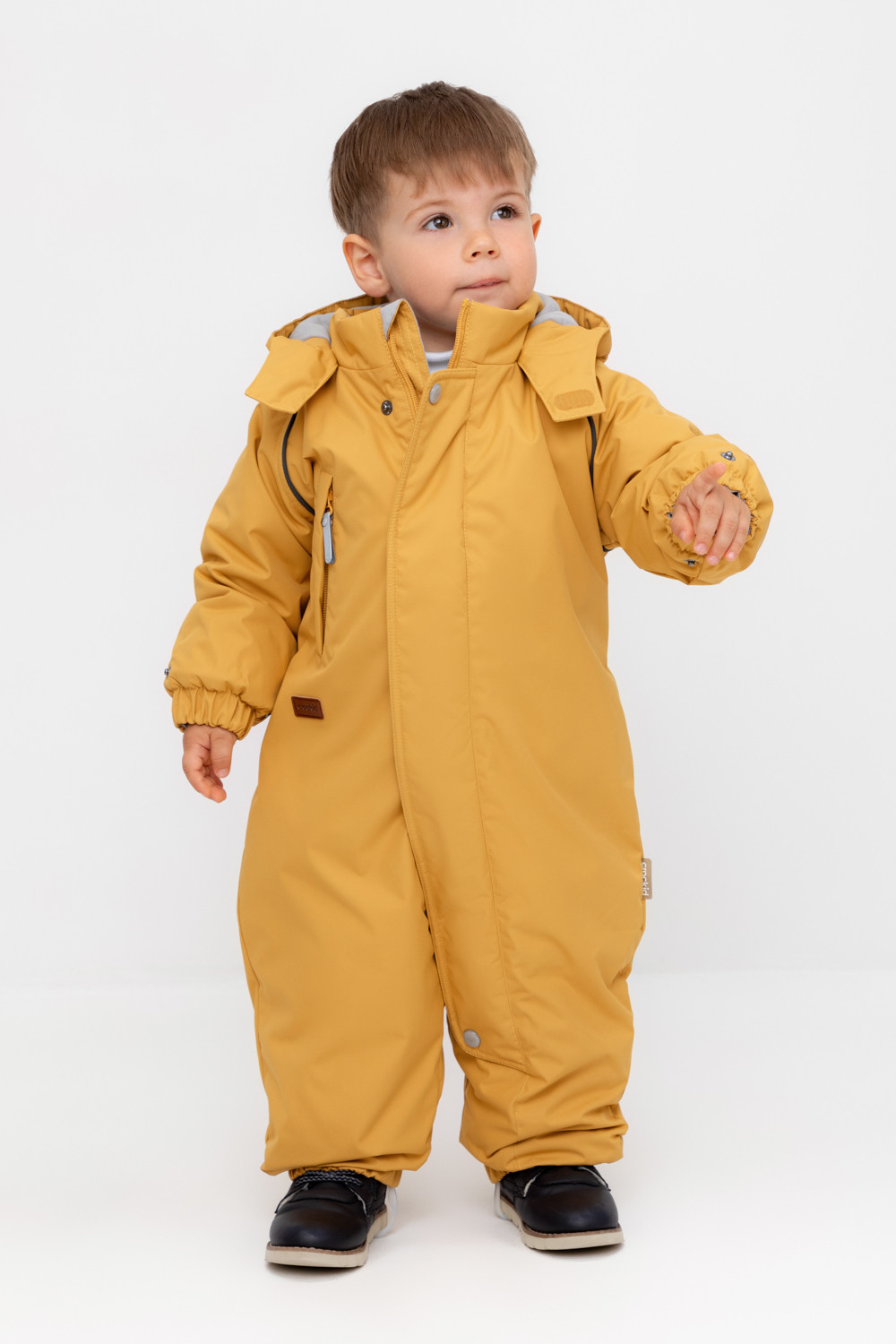 Комбинезоны утепленные для мальчика, артикул: ВК 60032/8 Ал, цвет: желтый