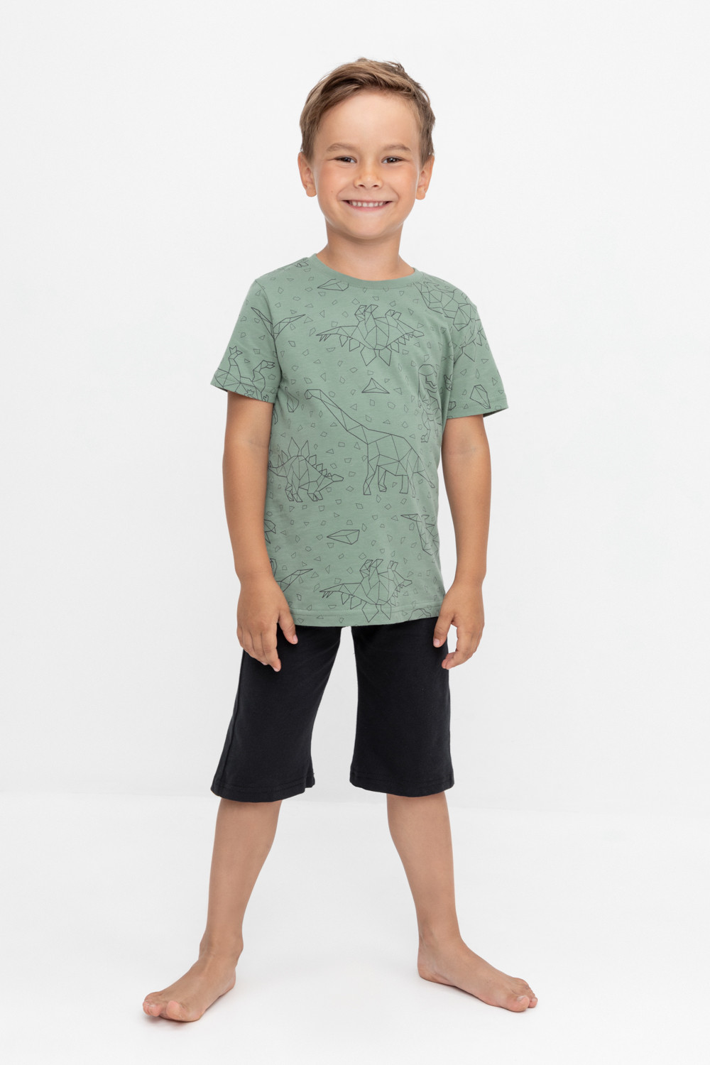 Пижама для мальчика, артикул: К 1614, цвет: зеленый