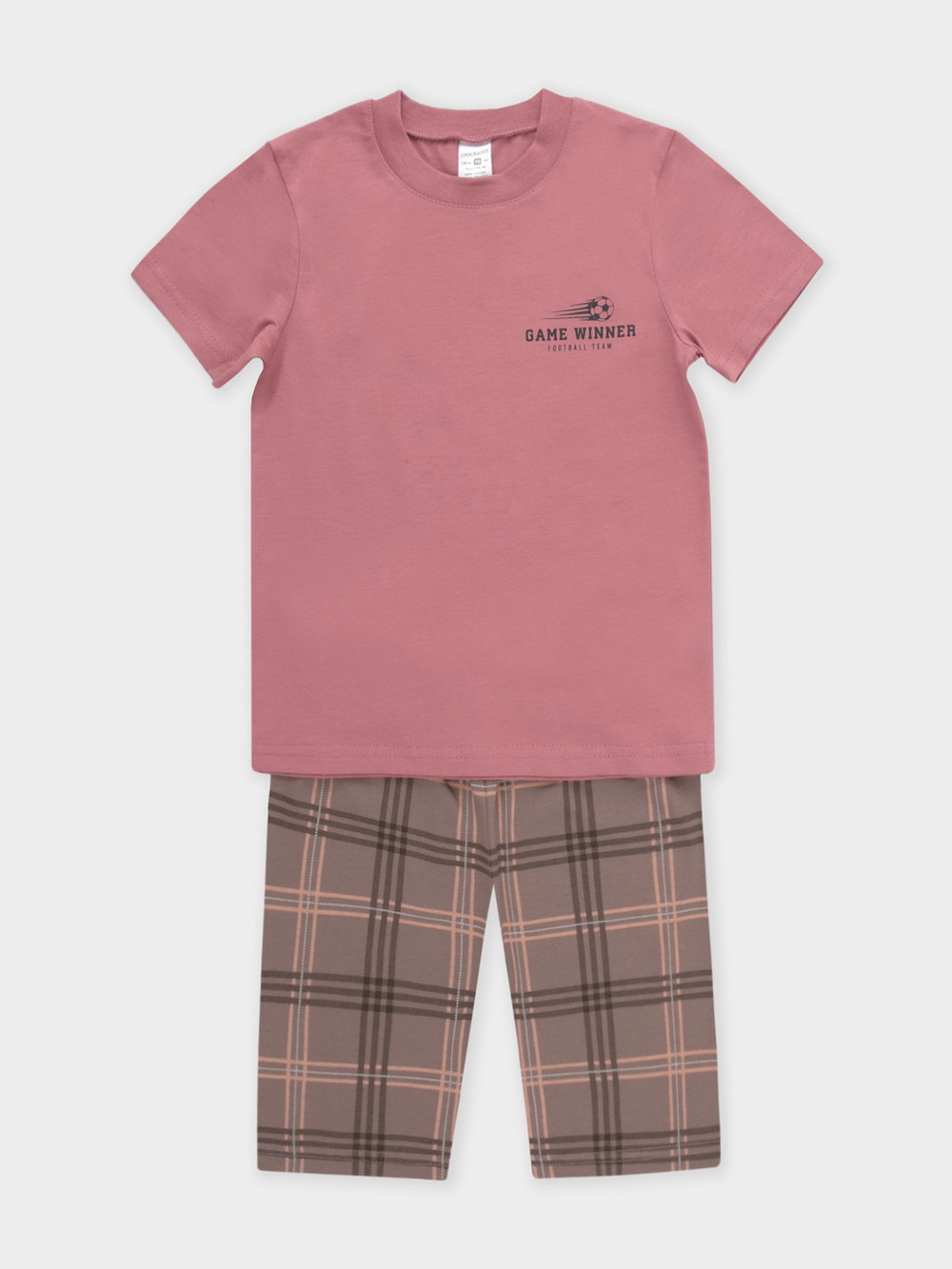 Пижама для мальчика, артикул: К 1528, цвет: коричневый