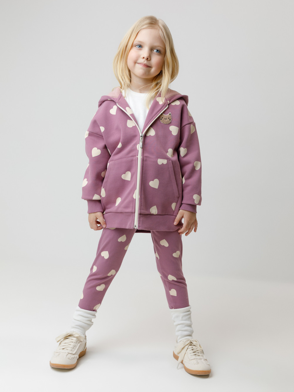 Лосины для девочки, артикул: КР 4074, цвет: бордовый