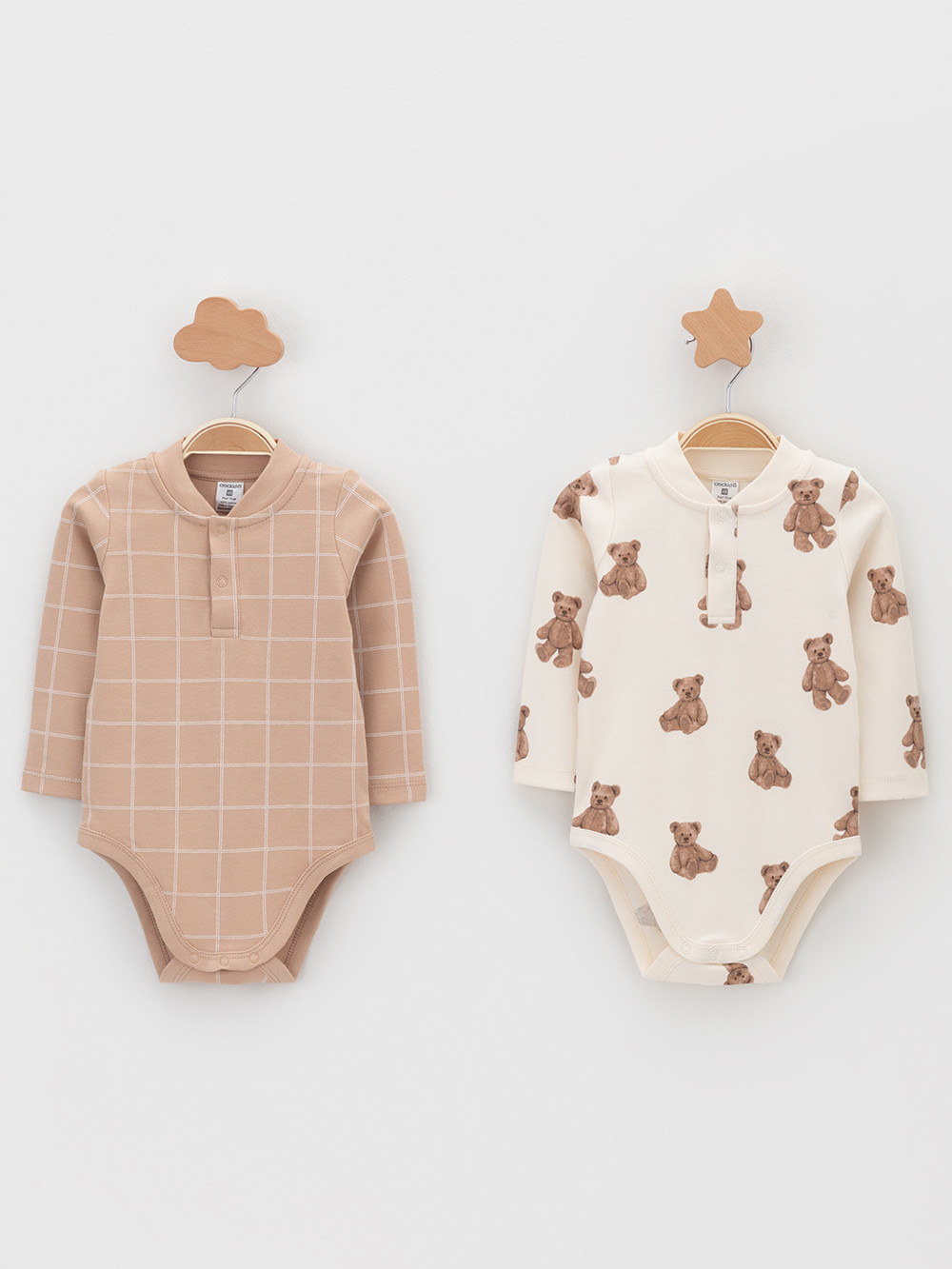 Боди для новорожденных, артикул: К 6542-2уп, цвет: сахар