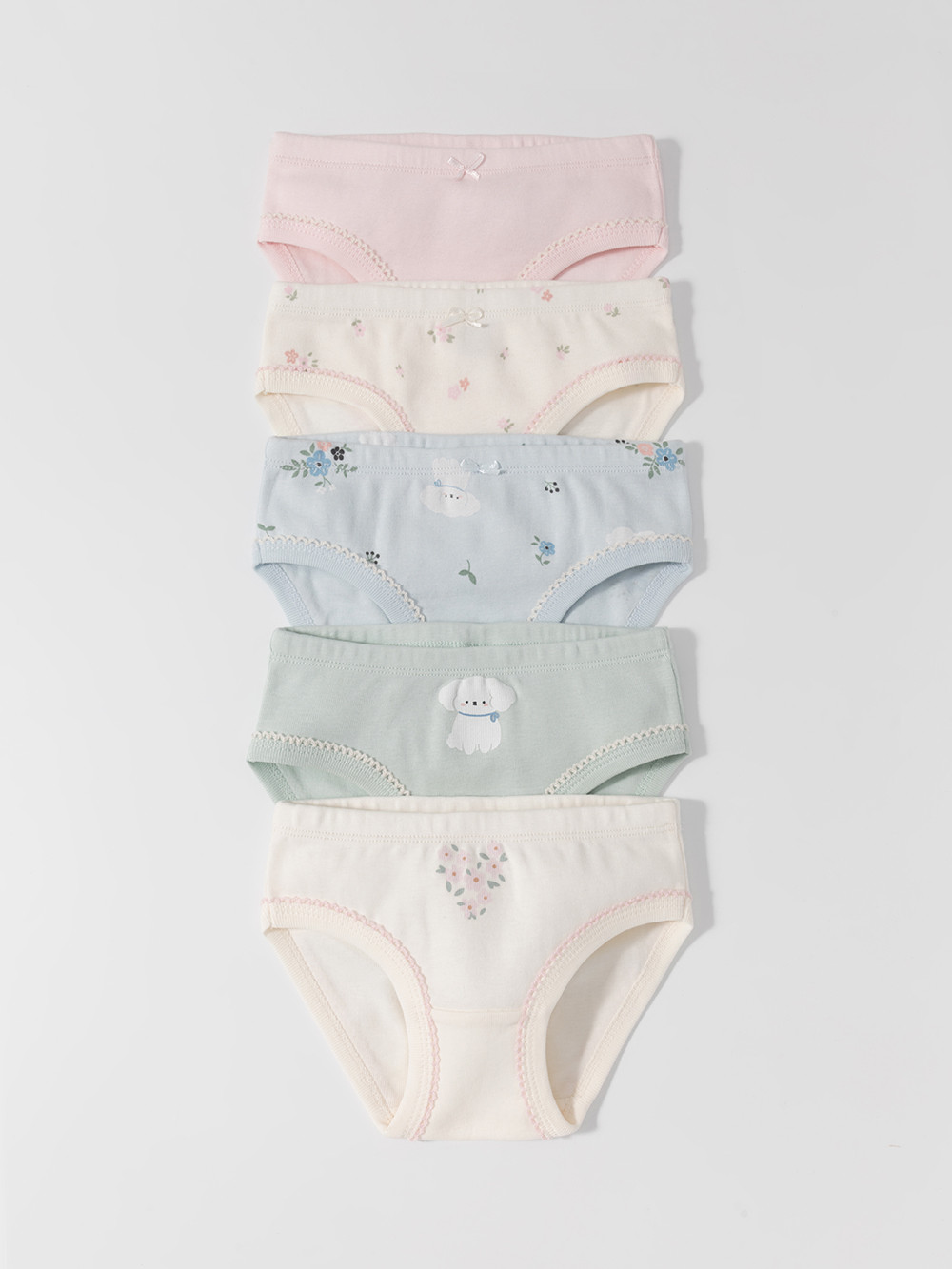 Трусы для девочки, артикул: МП 1978-5уп, цвет: сахар