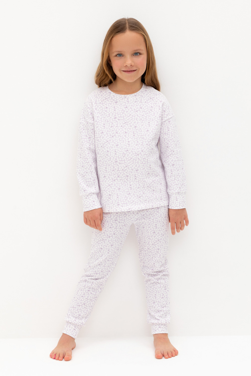 Пижама для девочки, артикул: К 1587, цвет: фиолетовый