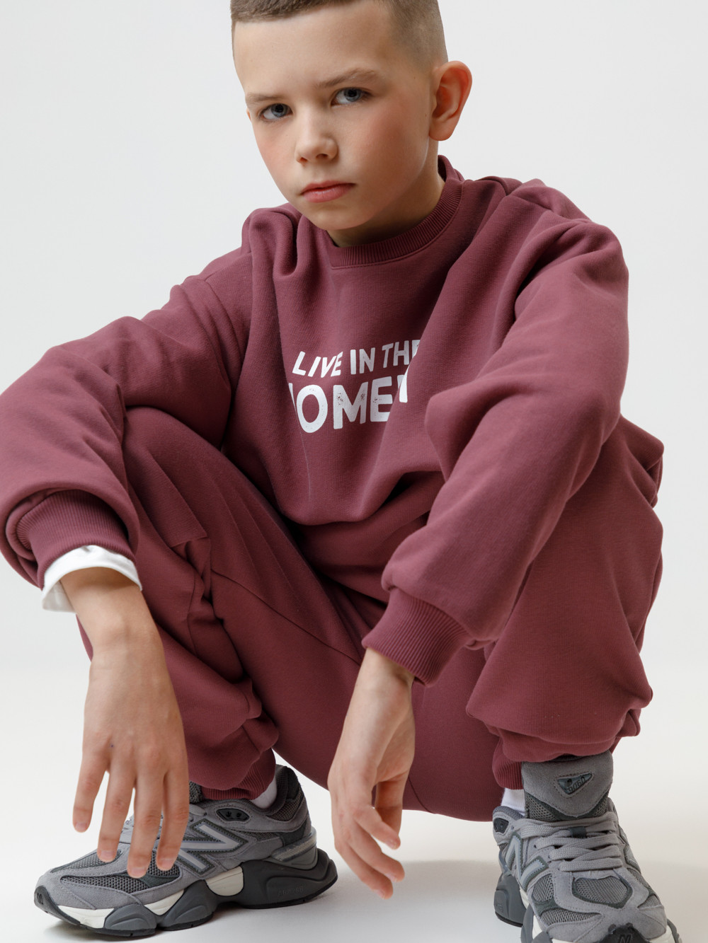 Свитшоты для мальчика, артикул: КР 302802, цвет: коричневый