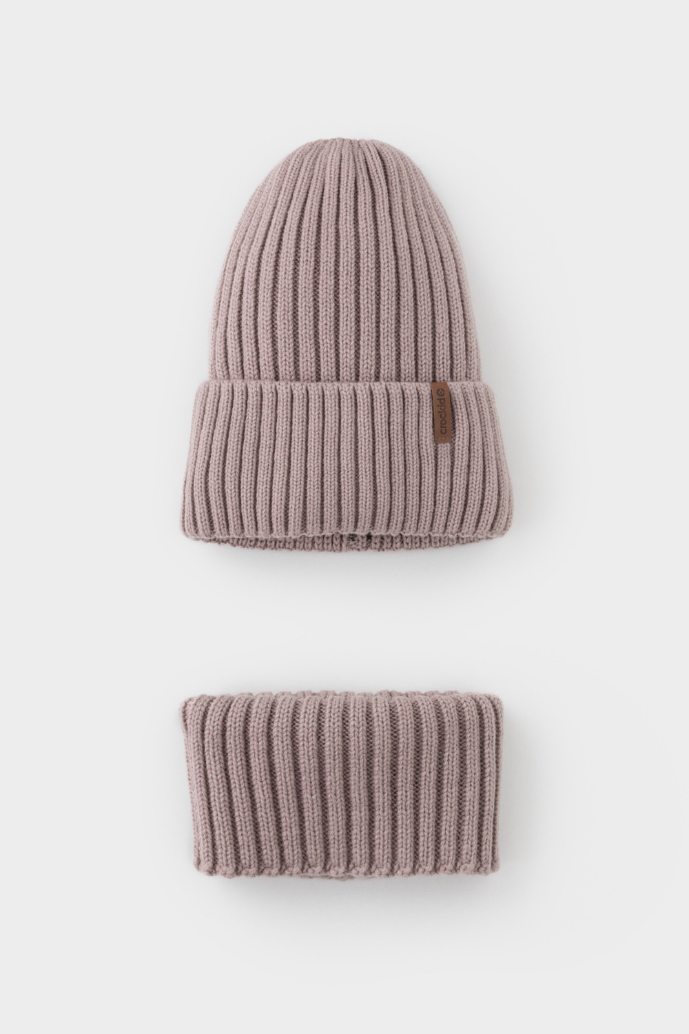 Комплект вязаный для девочки, артикул: КВ 22015/ш, цвет: розовый