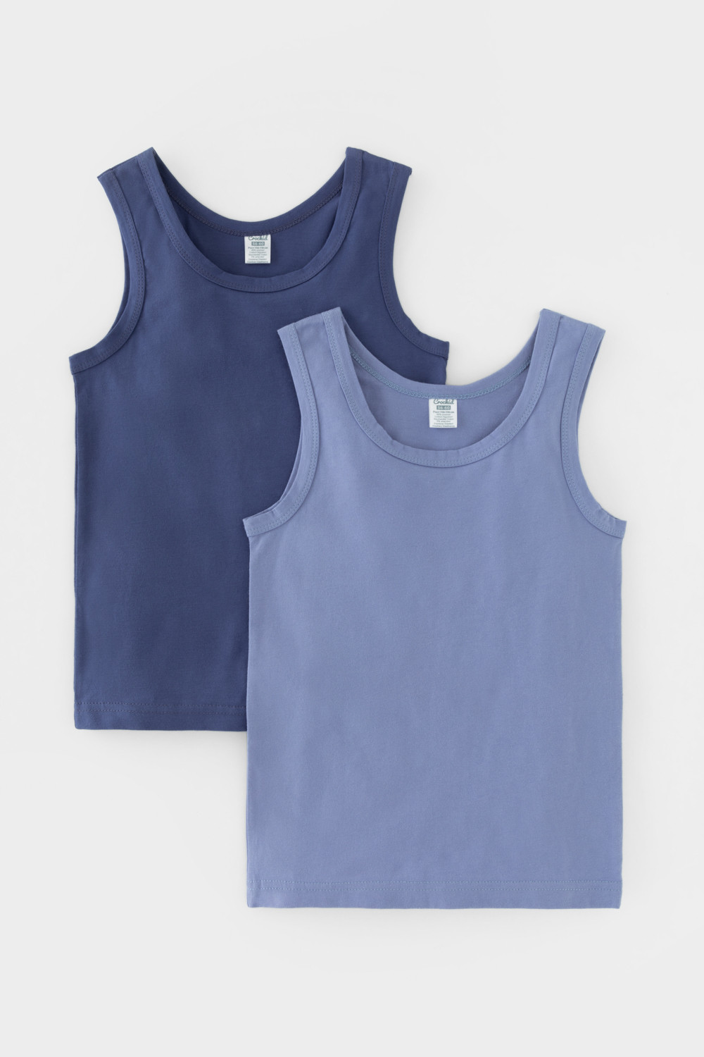 Майки для мальчика, артикул: К 1190-2уп, цвет: синий