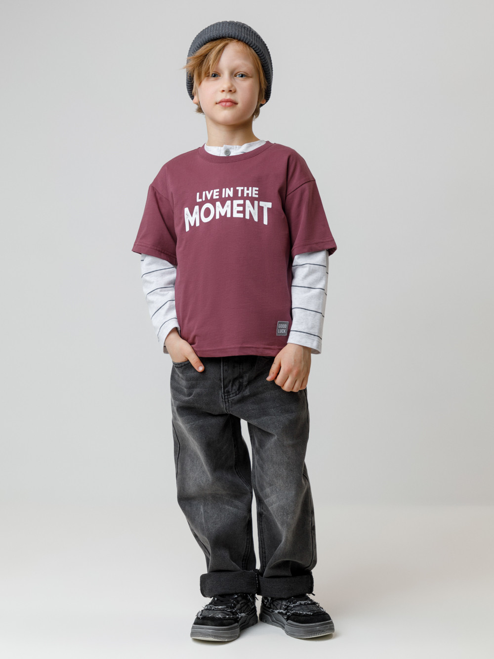 Футболка для мальчика, артикул: КР 302913, цвет: коричневый