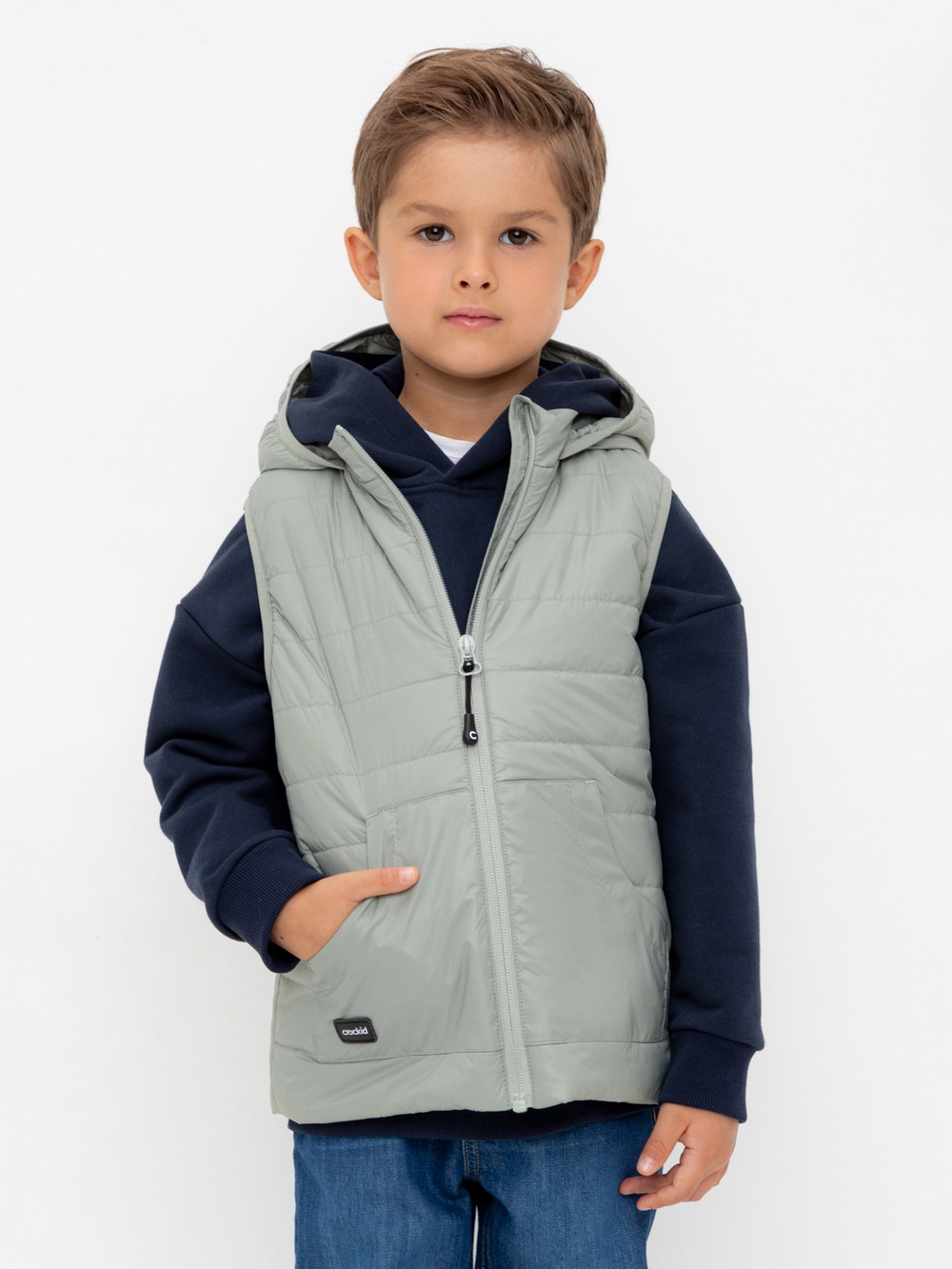 Жилеты для мальчика, артикул: ВК 35009/19 ГР, цвет: зеленый