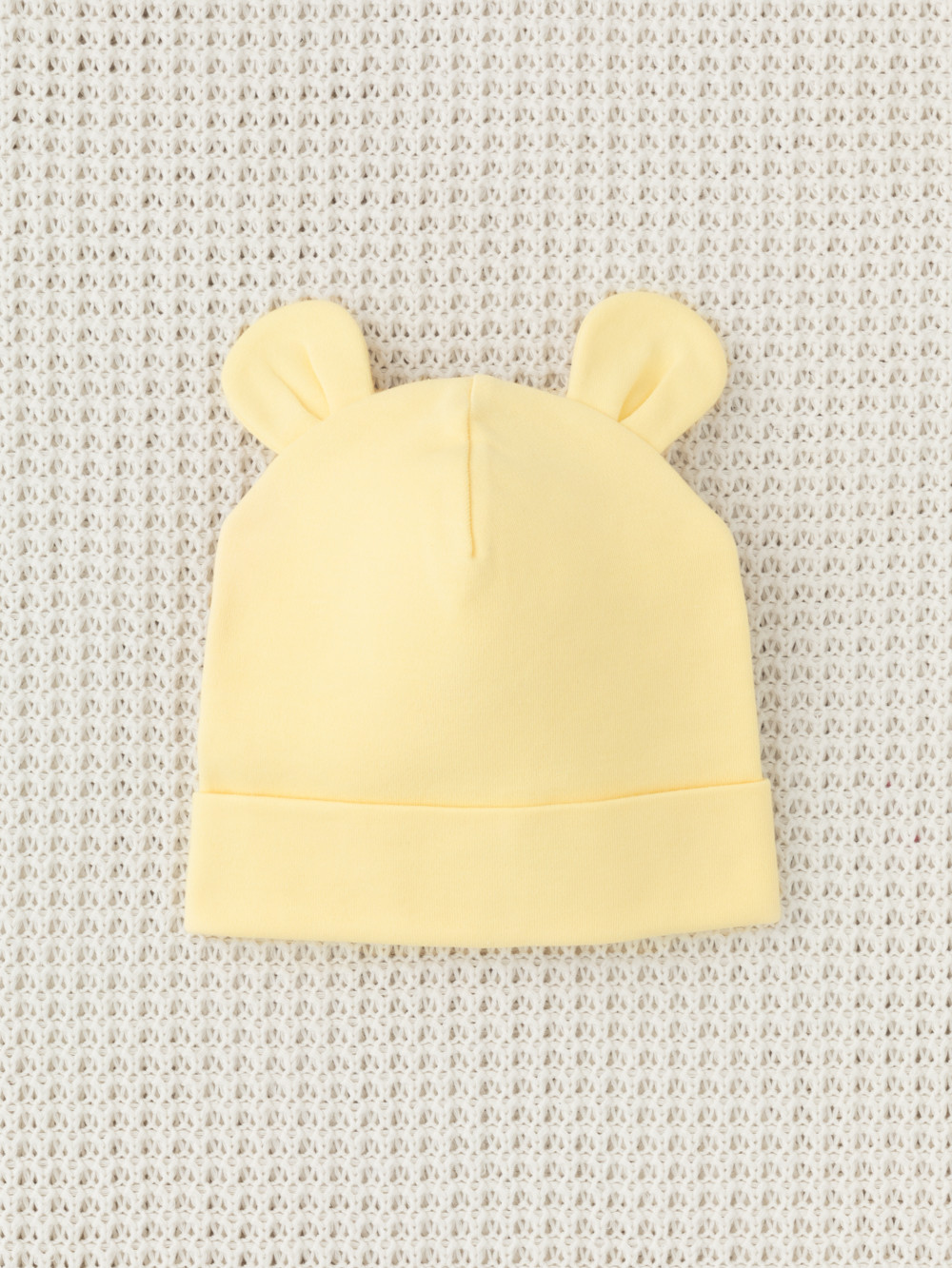 Шапочка ясельная для новорожденных, артикул: К 8093, цвет: желтый