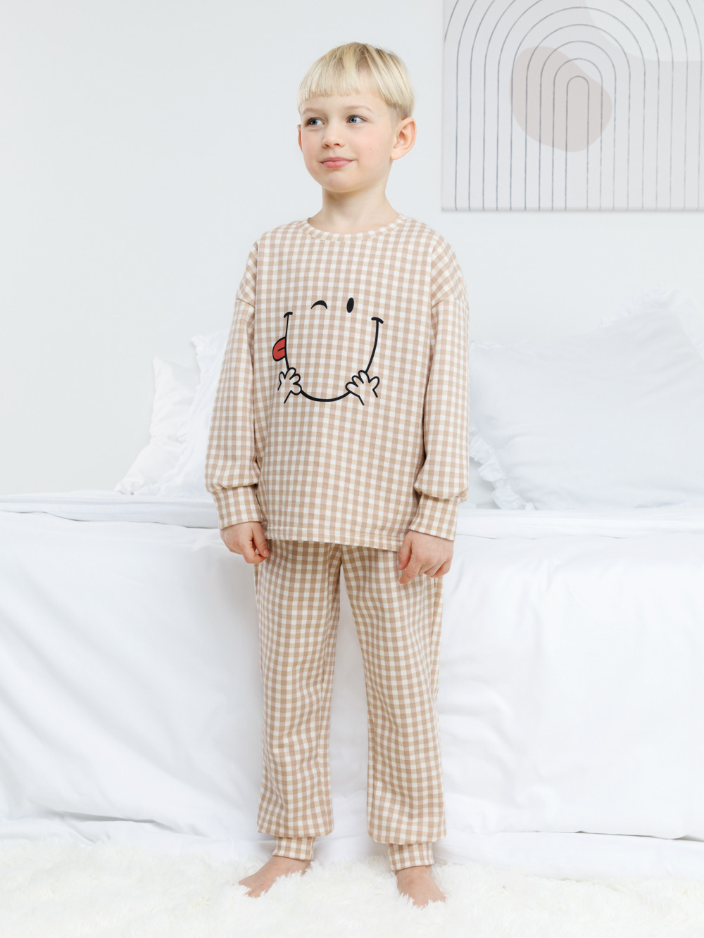 Пижама для мальчика, артикул: К 1581, цвет: сахар