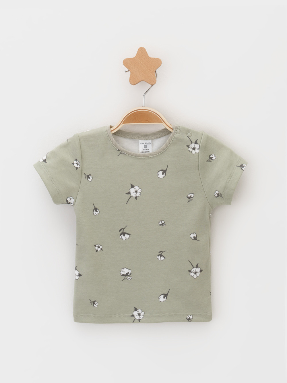 Футболка для новорожденных, артикул: К 301156, цвет: зеленый