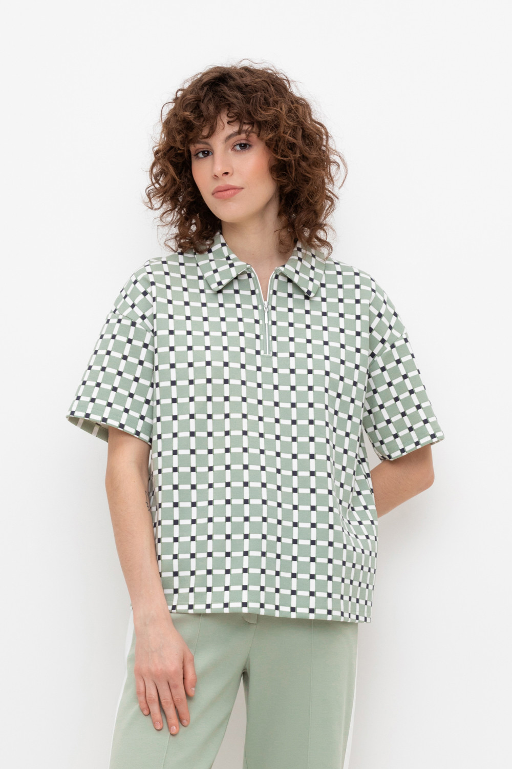 Футболки женские для мам, артикул: ЕВТ 3210, цвет: хаки