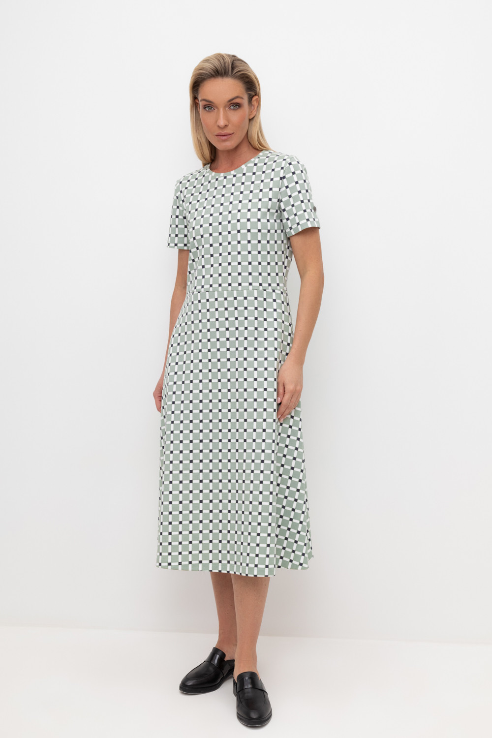 Платья женские для мам, артикул: ЕВТ 5044, цвет: хаки