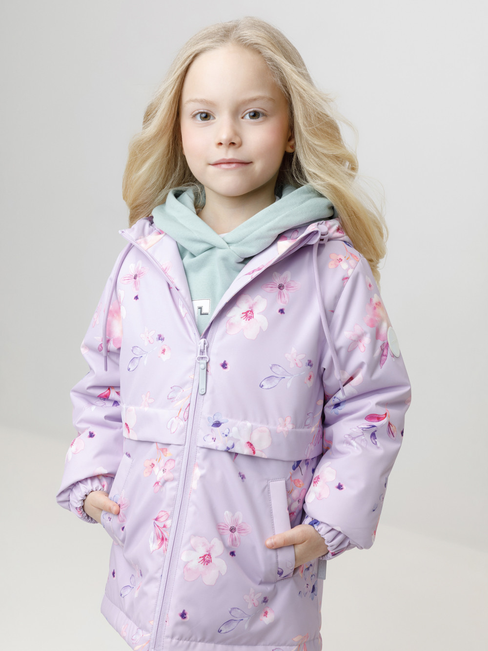 Куртка для девочки, артикул: ВК 32191/н/2 УЗГ, цвет: фиолетовый