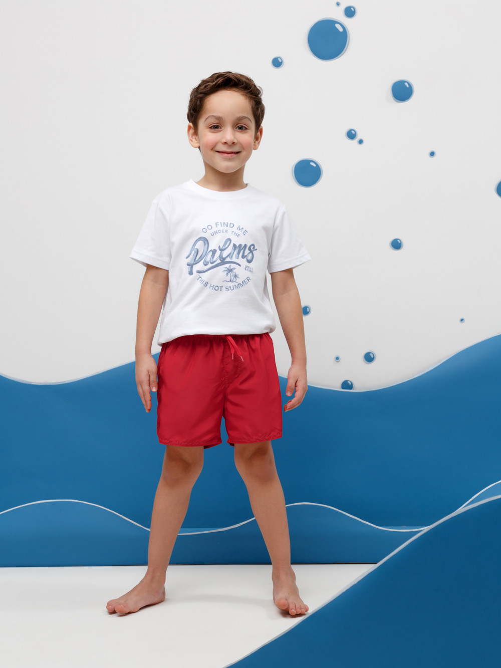 Плавки для мальчика, артикул: ТК 19007/3 ФВ, цвет: красный