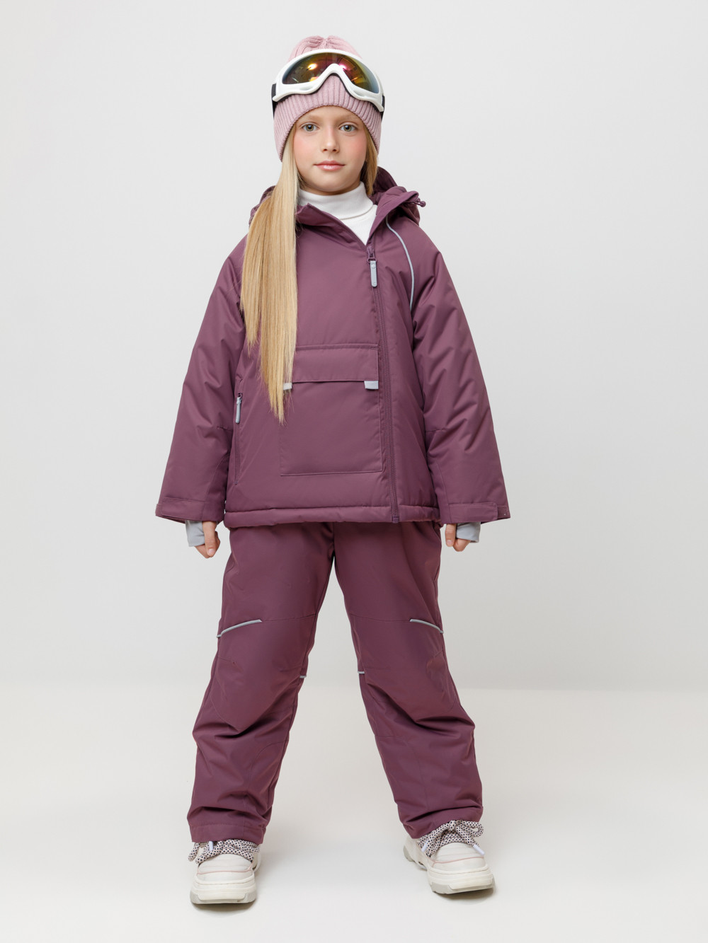 Комплект утепленный для девочки, артикул: ВК 20068/1 ГР, цвет: бордовый