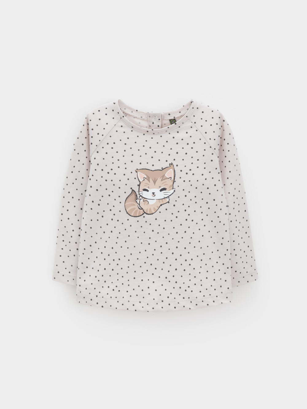 Лонгсливы для девочки, артикул: КР 302855, цвет: бежевый