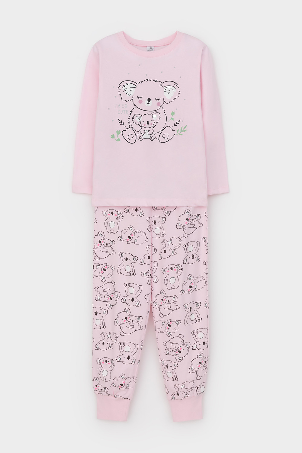 Пижама для девочки, артикул: К 1606, цвет: светло-розовый