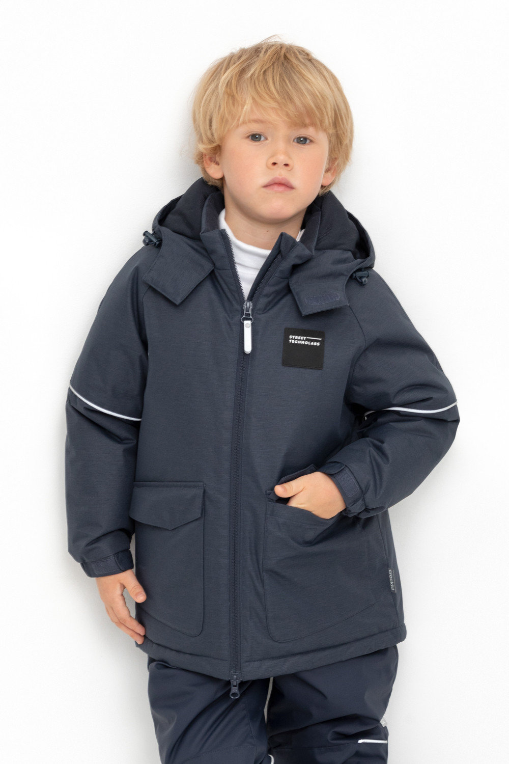 Куртки для мальчика, артикул: ВК 36094/3 ГР, цвет: синий