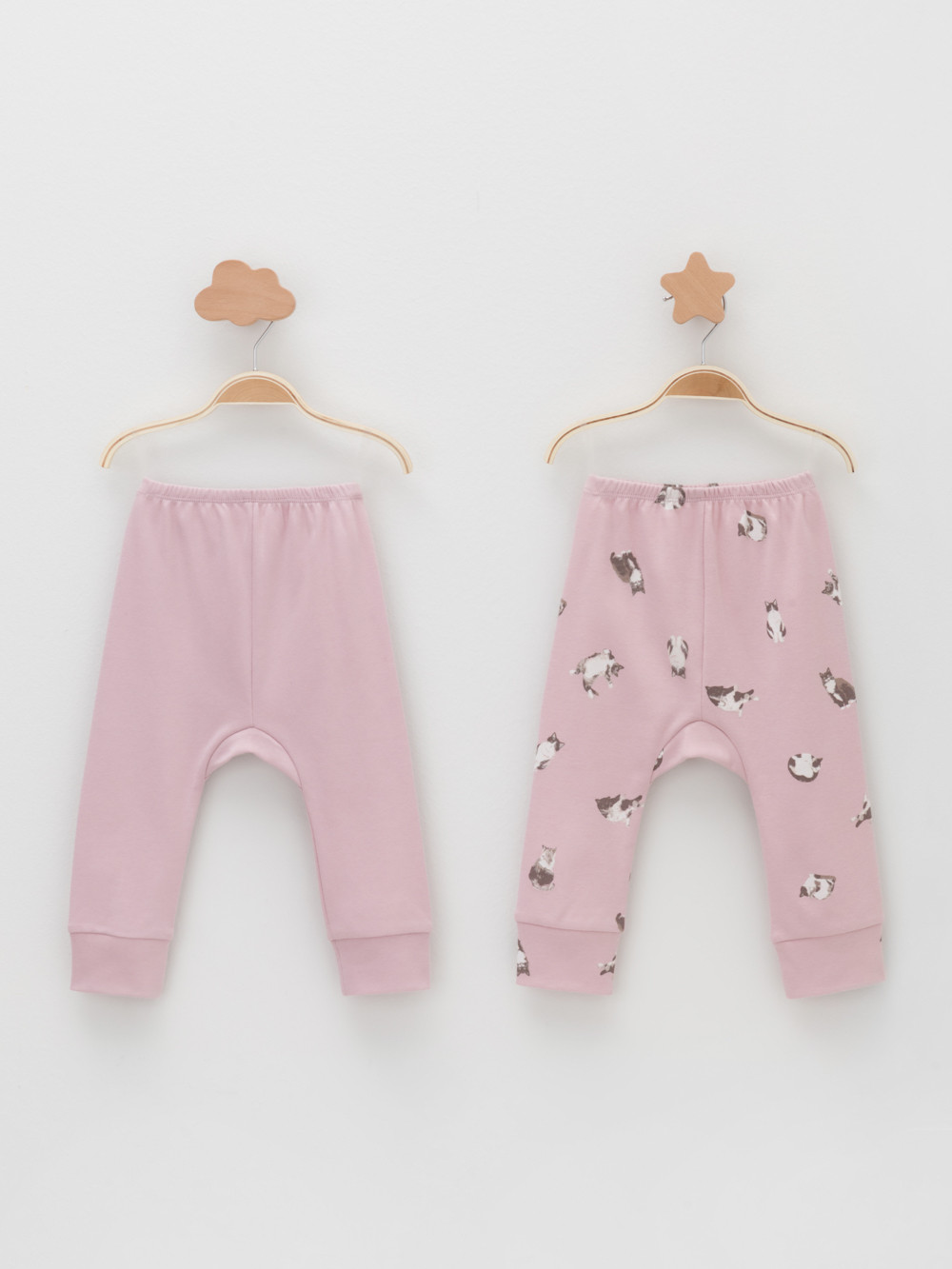 Брюки для новорожденных, артикул: К 4718-2уп, цвет: розовый
