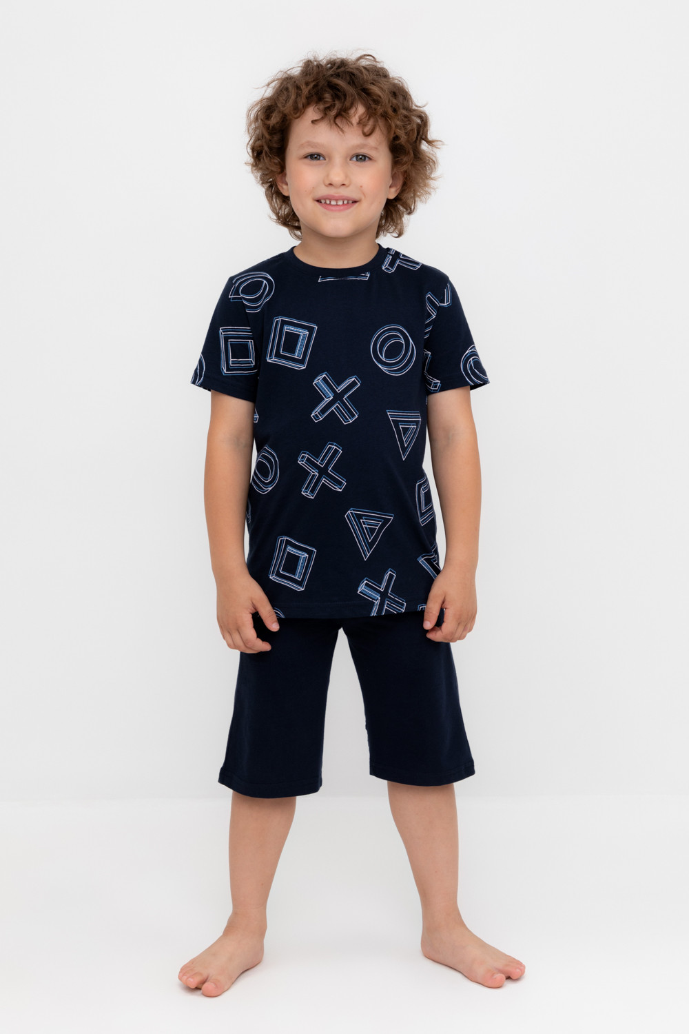 Пижама для мальчика, артикул: К 1614, цвет: темно-синий