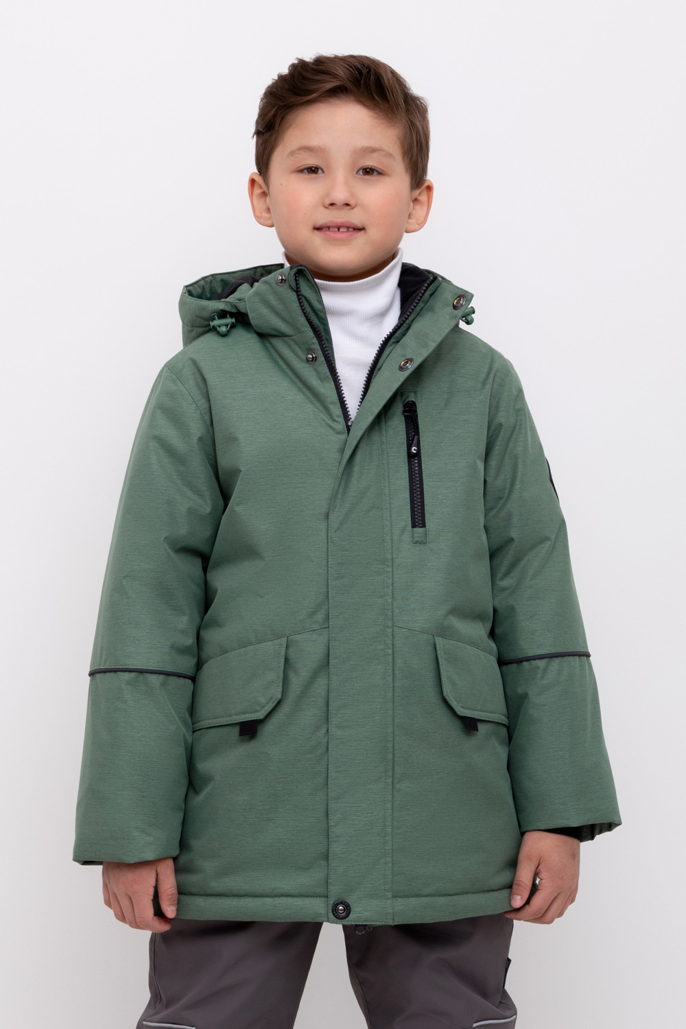 Куртки для мальчика, артикул: ВК 36091/1 ГР, цвет: зеленый