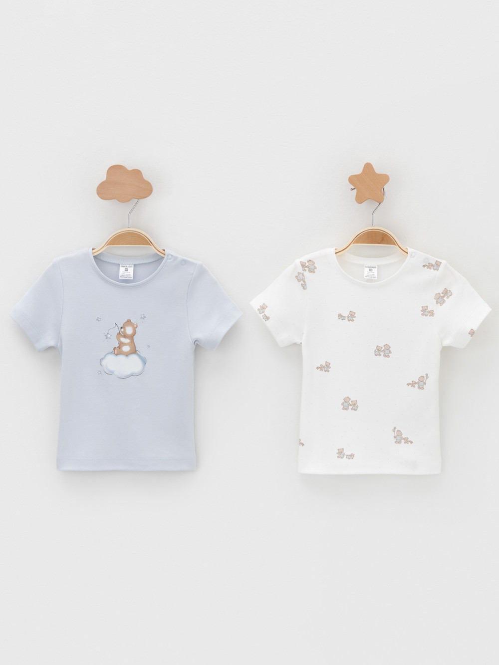 Футболка для новорожденных, артикул: К 301156-2уп, цвет: светло-серый5