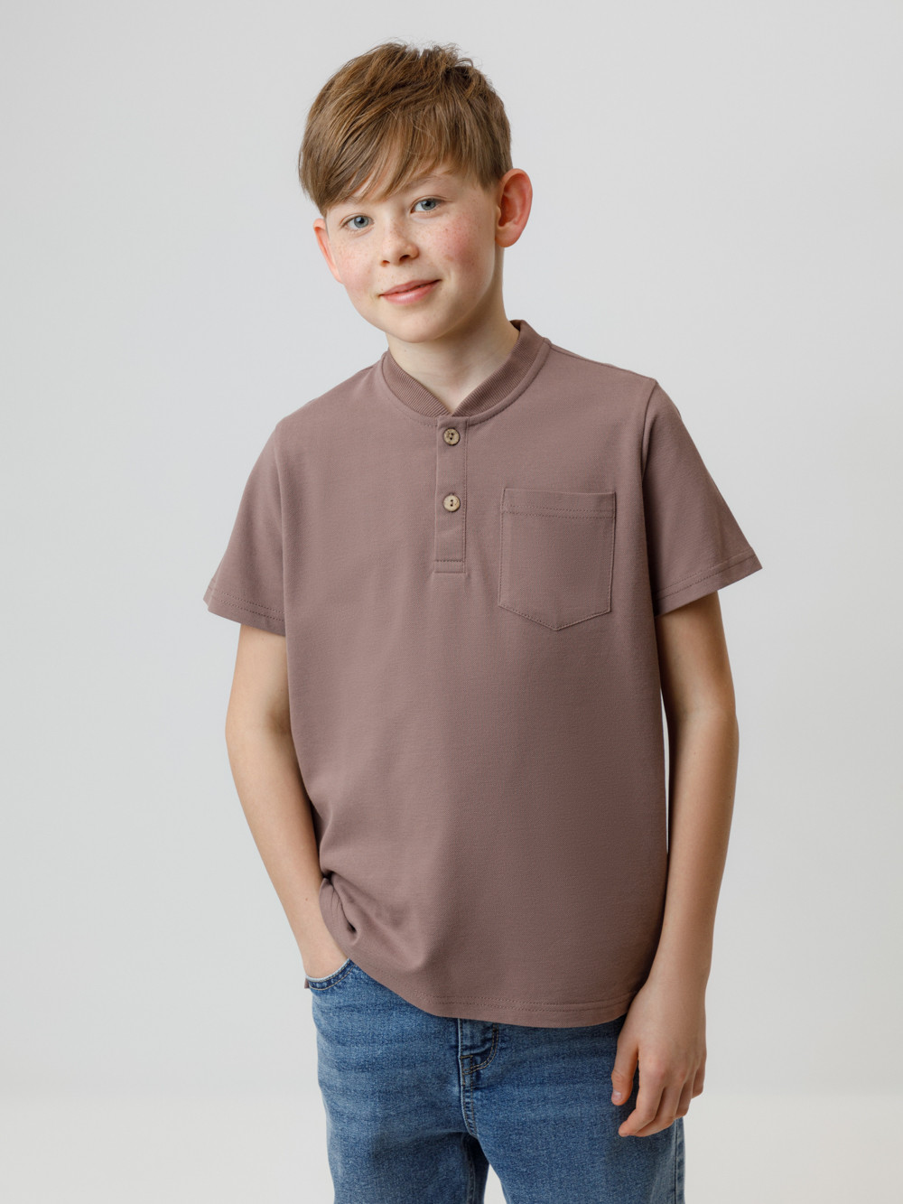 Футболка для мальчика, артикул: КР 302391, цвет: коричневый