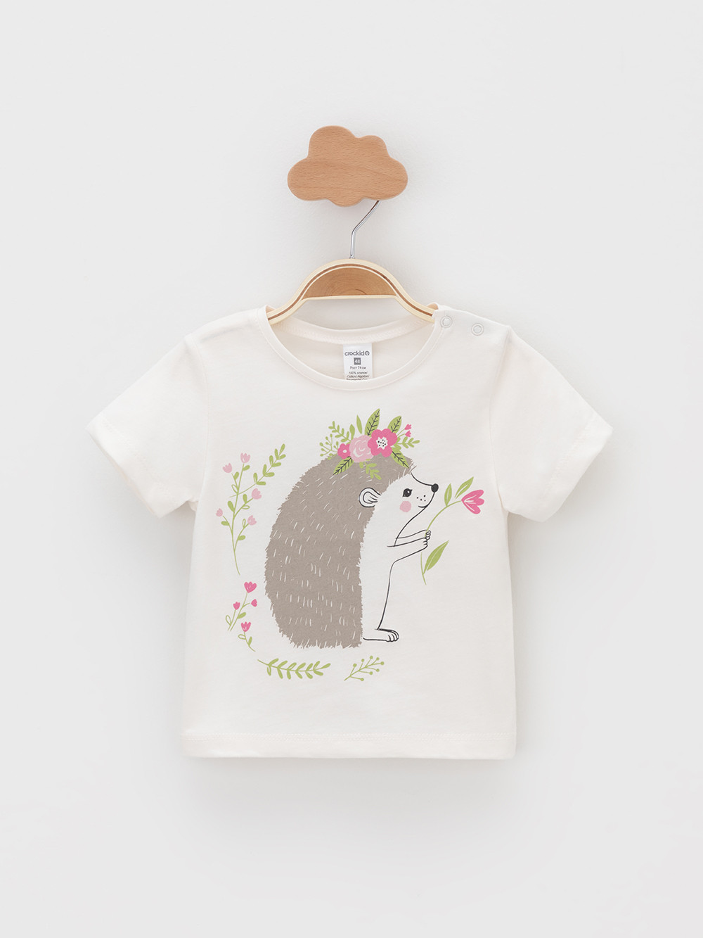 Футболка для новорожденных, артикул: К 302759, цвет: светло-розовый