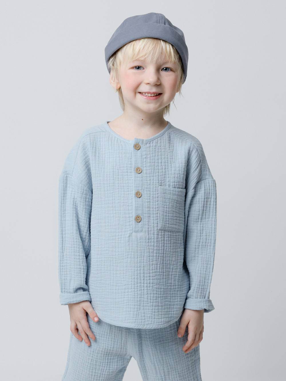 Рубашки, артикул: ТК 33012, цвет: голубой