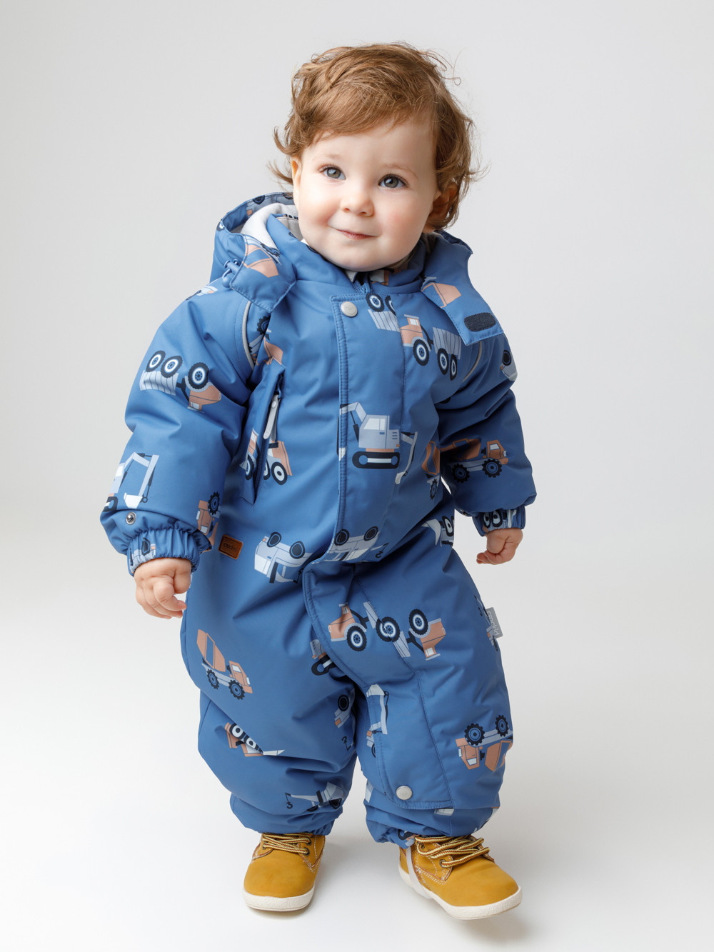 Комбинезоны утепленные для мальчика, артикул: ВК 60032/н/64 Ал, цвет: голубой