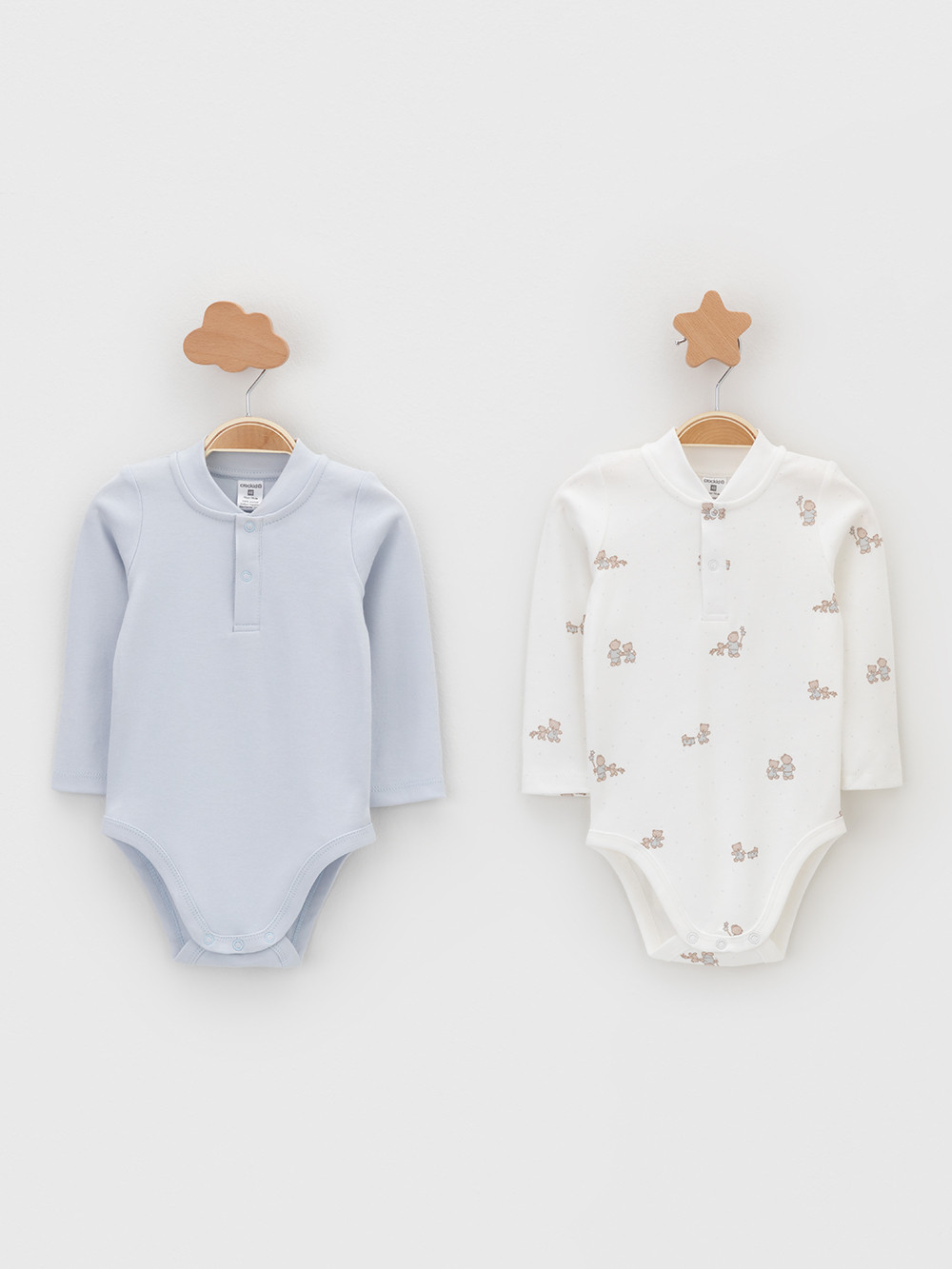 Боди для новорожденных, артикул: К 6542-2уп, цвет: светло-серый5