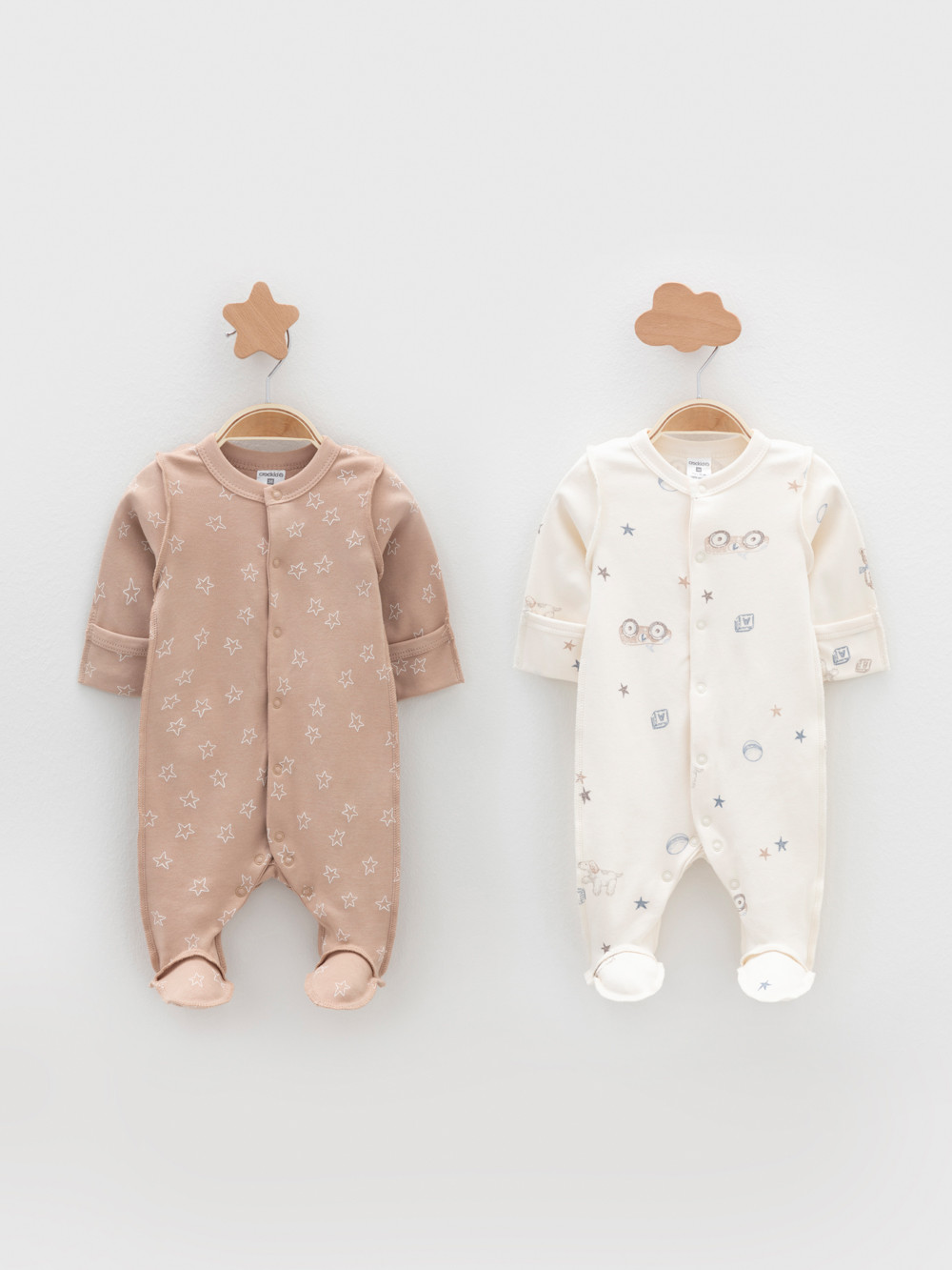 Комбинезон для новорожденных, артикул: К 6541-2уп, цвет: сахар