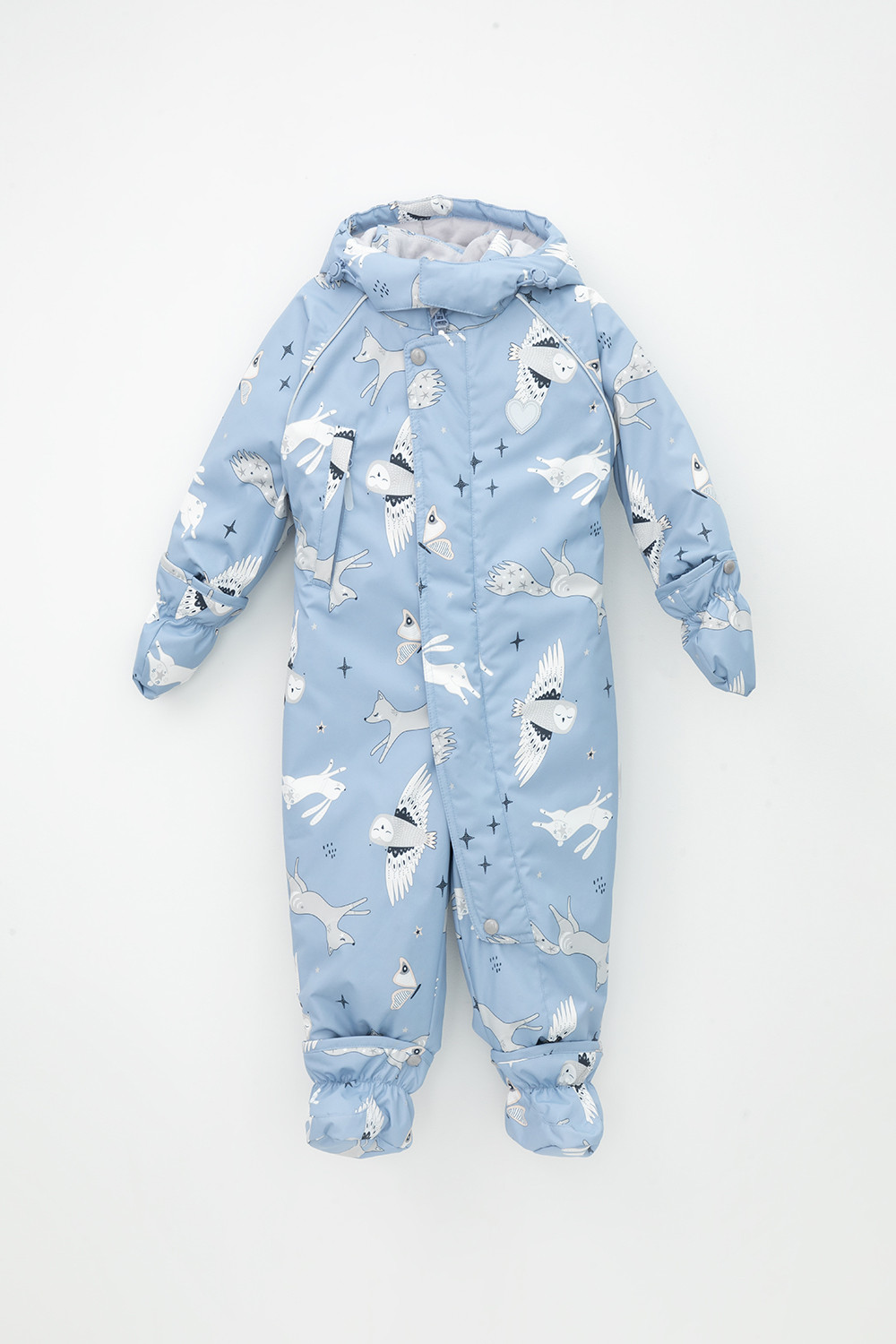 Комбинезоны утепленные для девочки, артикул: ВК 60032/н/31 Ал, цвет: голубой