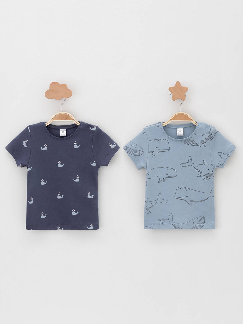 Футболка для новорожденных, артикул: К 301156-2уп, цвет: синий